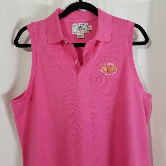 NWT US Open Pink Sleeveless Polo - Picture 2 of 8